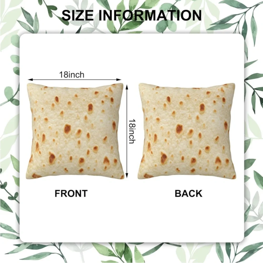 New Throw Pillow Covers Tortilla Pillow Covers 18x18 Inch Set of 2 Throw Pillows